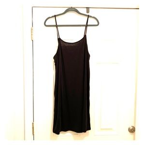 BLACK SLIP DRESS